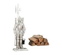 Relaxdays 4-Piece Fireplace Companion Knight