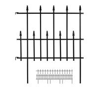 Relaxdays 4 Piece Set Flower Bed Fence