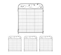 Relaxdays 4 Piece Set Iron Garden Fence