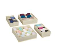 Relaxdays 4-piece set underwear organiser