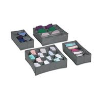 Relaxdays 4-piece set underwear organiser