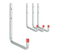 Relaxdays 4-Piece Steel U-Shaped Wall Hooks