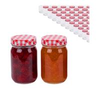 Relaxdays 400 ml twist-off jam jars set