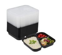 Relaxdays 48x Meal Prep Containers 3 Compartments