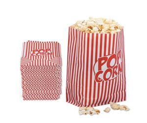 Relaxdays 48x Striped Retro Popcorn Bags