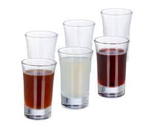 Relaxdays 4cl Shot Glasses Set of 6