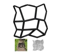 Relaxdays 4x Cement Paving Mould Irregular Shape