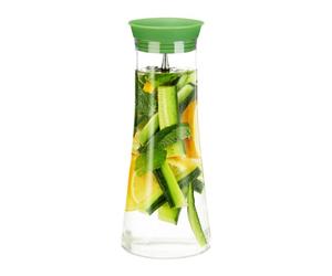 Relaxdays 4x Cylindrical Glass Decanter 1 L