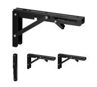 Relaxdays 4x Foldable Shelf Brackets
