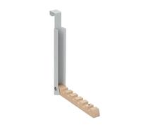 Relaxdays 4x Folding Door Hook in Grey