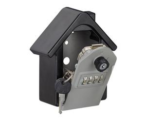 Relaxdays 4x House Key Safe w/ Digit Combination