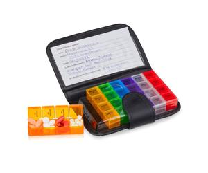 Relaxdays 4x Pill Organiser 7-Daily Cases