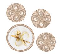 Relaxdays 4x Place Mats Palm Fibre