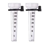 Relaxdays 4x Set Rain Gauge with Holder