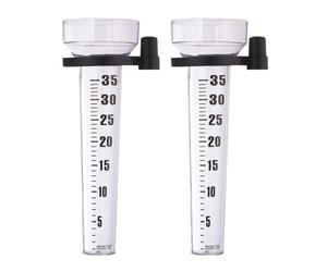 Relaxdays 4x Set Rain Gauge with Holder