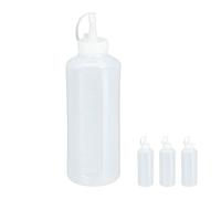 Relaxdays 4x Squeeze Bottles 1000ml