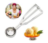 Relaxdays 4x Stainless Steel 53mm Ice Cream Scoop