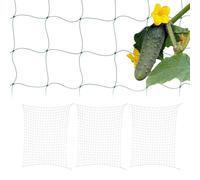 Relaxdays 4X Trellis Nets, 180 x 270 cm Cucumber & Flowers Climbing Support, Garden & Greenhouse, Mesh Size 10 cm, Green
