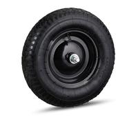 Relaxdays 4x Wheelbarrow Tyre 4.80 4.00-8 & Axle