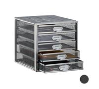 Relaxdays 5-Compartment A4 File Rack