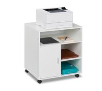 Relaxdays 5-Compartment Mobile Office Trolley