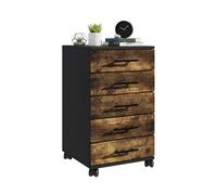 Relaxdays 5-Drawer Rolling Cabinet