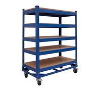Relaxdays 5-tier trolley, castors