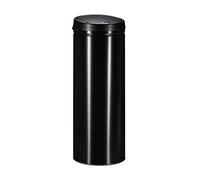 Relaxdays 50 L Waste Bin, With Sensor, Automatic Lid, Steel, 80 cm Tall, 30 cm Diameter, Silver