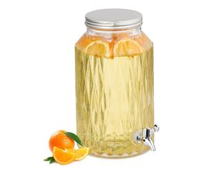 Relaxdays 5L Drinks Dispenser with Diamond Design