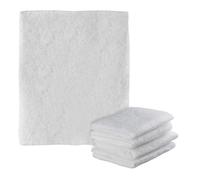 Relaxdays 5x Filter Bonnet, Can be Cut to Size, Extractor Hood Vent, Non-woven Grease Screen, 47x59 cm, White, Polyester, 5 Stück (1er Pack)