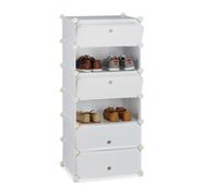 Relaxdays 6 Compartment Shoe Cabinet