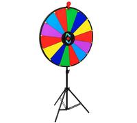 Relaxdays 60 cm prize wheel with stand
