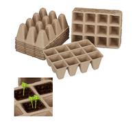 Relaxdays 612 x Square Growing Pot in 51 Trays