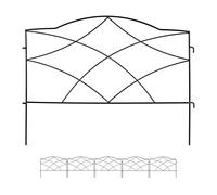 Relaxdays 6X Lawn-Edging, Black, 46 x 61 cm