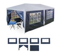 Relaxdays 6x Set Dark Blue Gazebo Side Panels