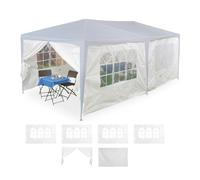 Relaxdays 6x Set White Gazebo Side Panels