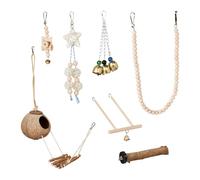 Relaxdays 7-Piece Bird Toy Set