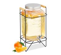 Relaxdays 8 Litre Drinks Dispenser with Stand