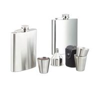 Relaxdays 8-piece flask set