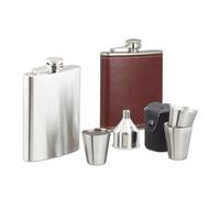 Relaxdays 8-piece flask set