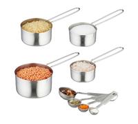 Relaxdays 8-Piece Measuring Cup and Spoon Set
