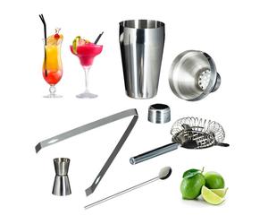 Relaxdays 8x 5-Piece Cocktail Mixing Set