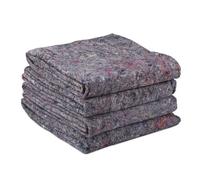 Relaxdays 8x moving blankets 150 x 200 cm, 8-pack