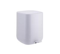 Relaxdays Rubbish Bin, 9 Litres, Soft-Close Mechanism, Removable Inner Bucket, Matte Plastic, Pedal Bin with Lid, Dark Grey