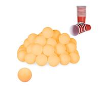 Relaxdays 96 x Beer Pong Balls orange