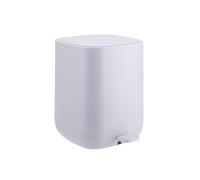 Relaxdays 9L Pedal Bin with Soft-Close Lid, Removable Inner Bucket, Matte Plastic, 27x21x26cm, Dark Grey