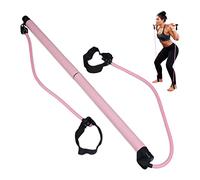 Relaxdays Abdominal Trainer Band, Elastic Sit Up Trainer, Multifunctional, Pedal Resistance Band Home, Pink