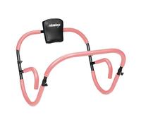 Relaxdays Abdominal Trainer, for Core Muscles, HxWxD: 66 x 71 x 71 cm, Effective Home Abs Workout, Sit-Ups, Pink/Black, Aluminium, Plastic