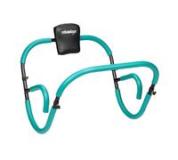 Relaxdays Abs Trainer, Core Strength Exercise, HWD: 66 x 71 x 71 cm, Effective Workout at Home, Sit-Ups, Turquoise/Black, Aluminium