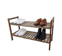 Relaxdays Acacia shoe rack, 2 shelves